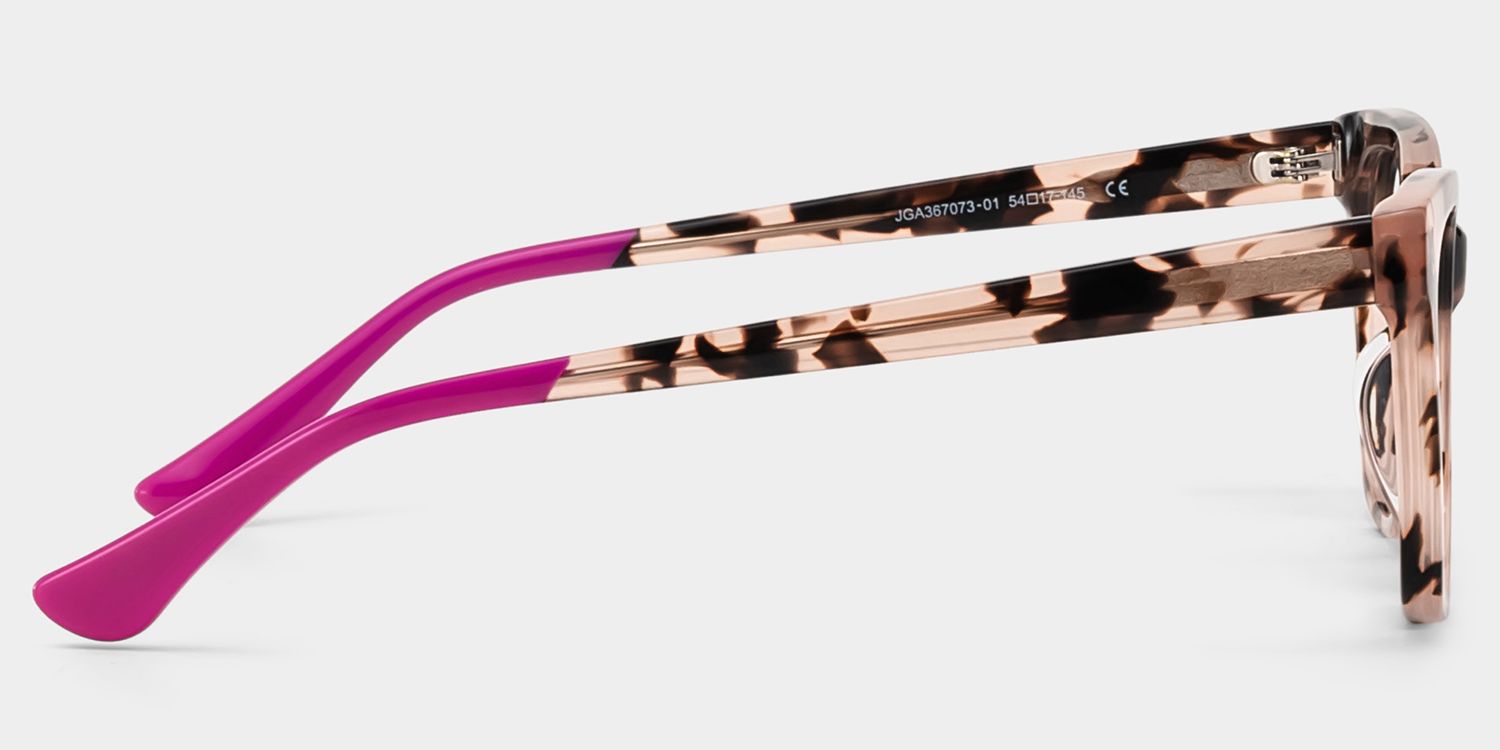 Vivienne Pink Frame Glasses with Rectangle Frame Online | ZEELOOL7