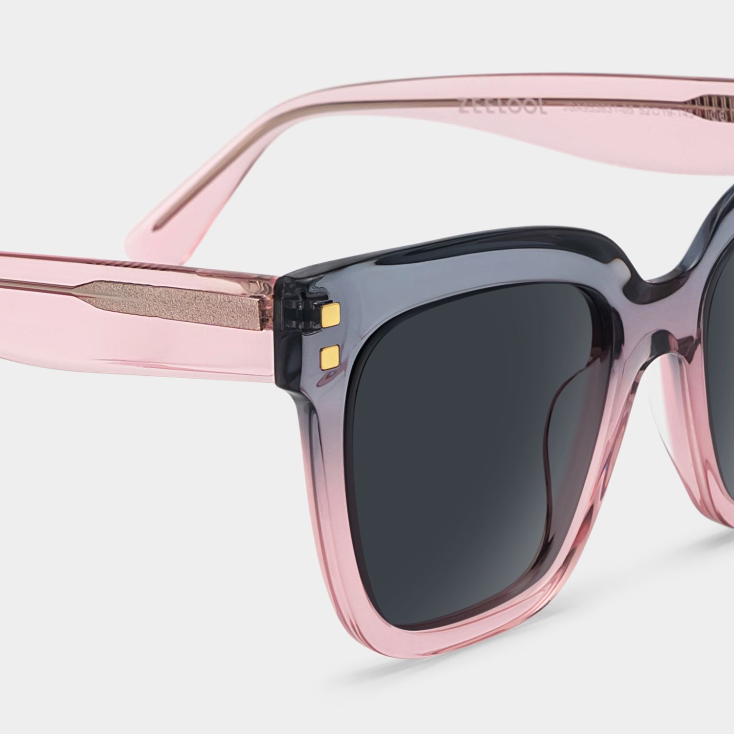 ソルベ Benjamin Black Thick Rectangle Glasses for Men & Women | ZEELOOL