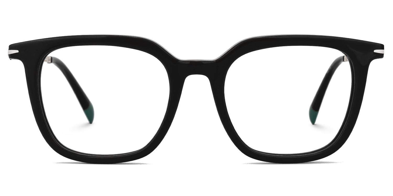 Bodali Mixed-Materials Square Black Frame Glasses | Zeelool0