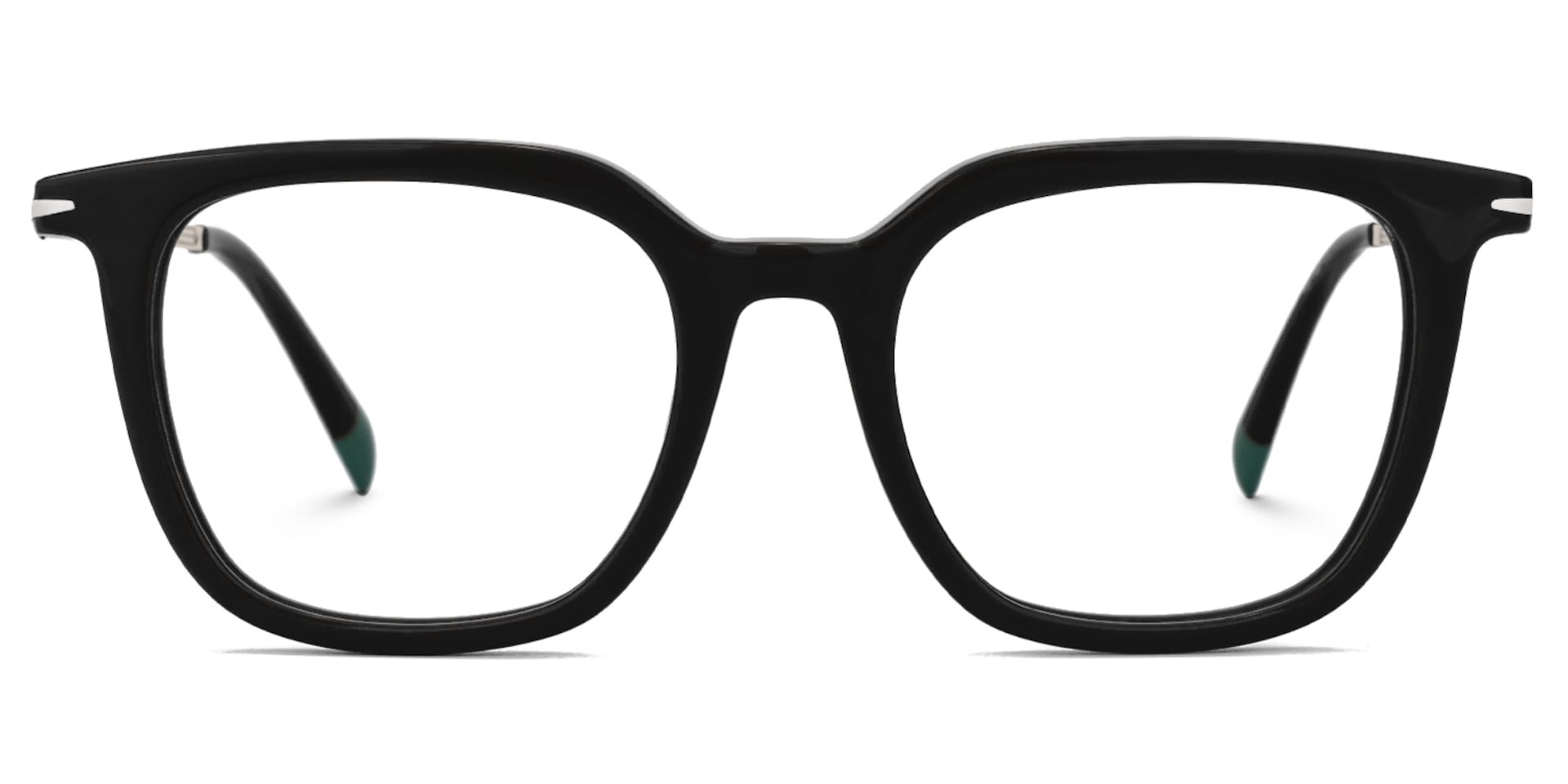 Bodali Mixed-Materials Square Black Frame Glasses | Zeelool0