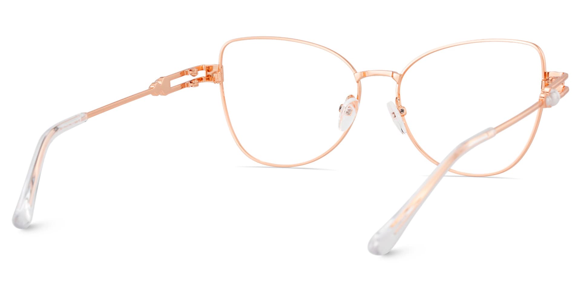 Gaga Eyeglasses in Cat eye Rose Gold Frame | Zeelool4