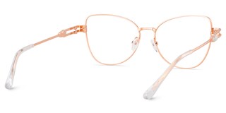 Gaga Cat eye Rose Gold Glasses4