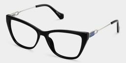 Celeste Black Cat-eye Glasses3