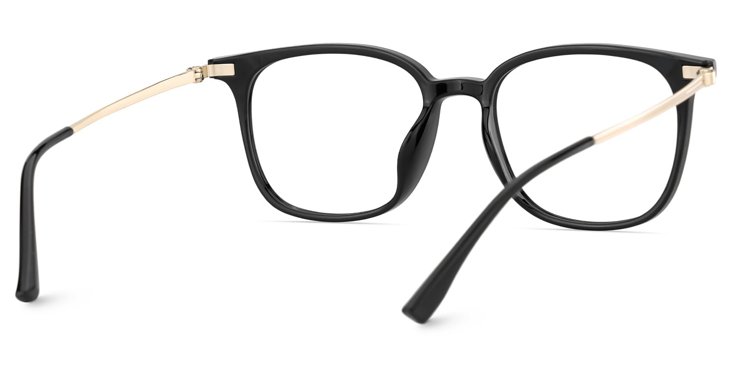 Cora Square Black Glasses5