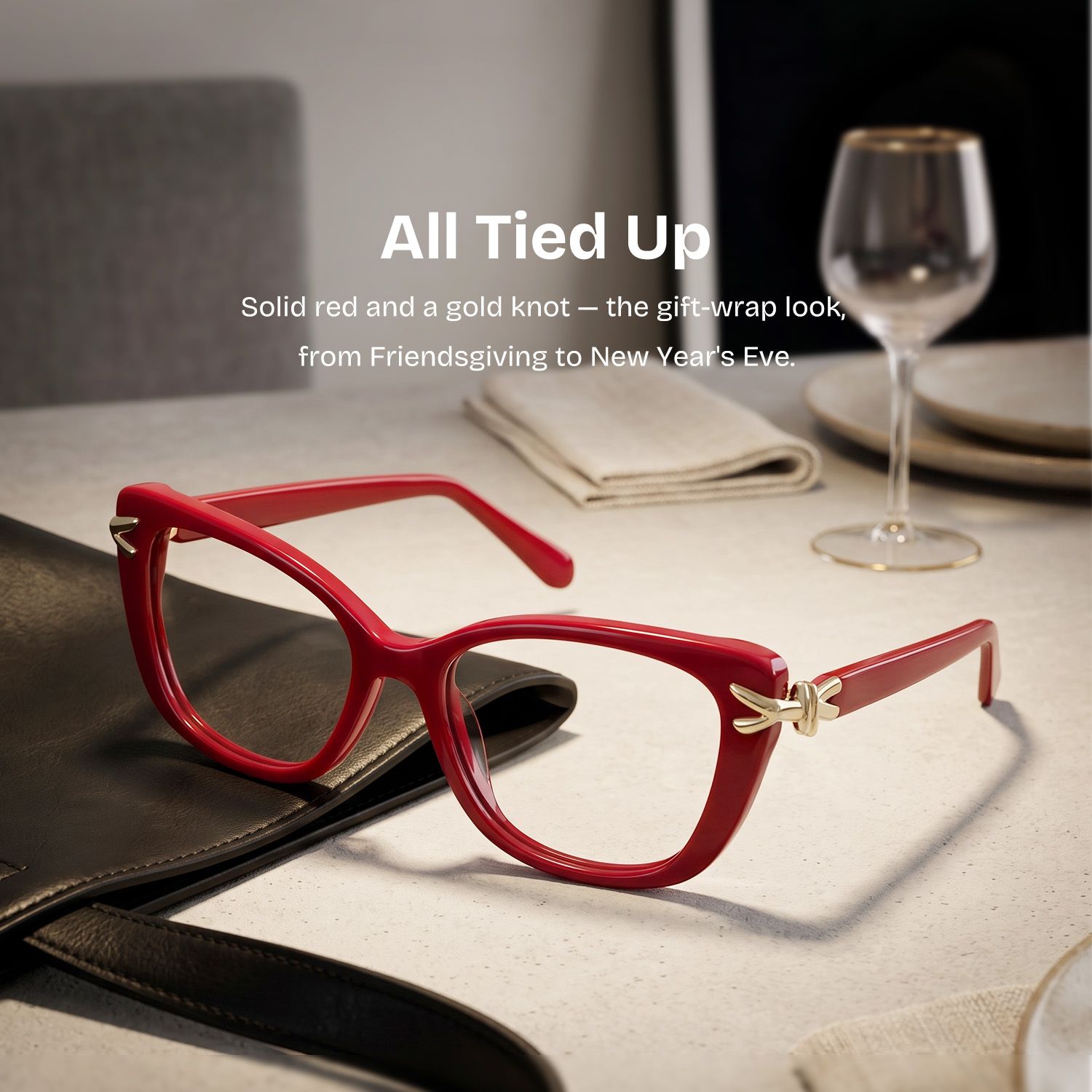 Isolde Red Cat-Eye Glasses | ZEELOOL0