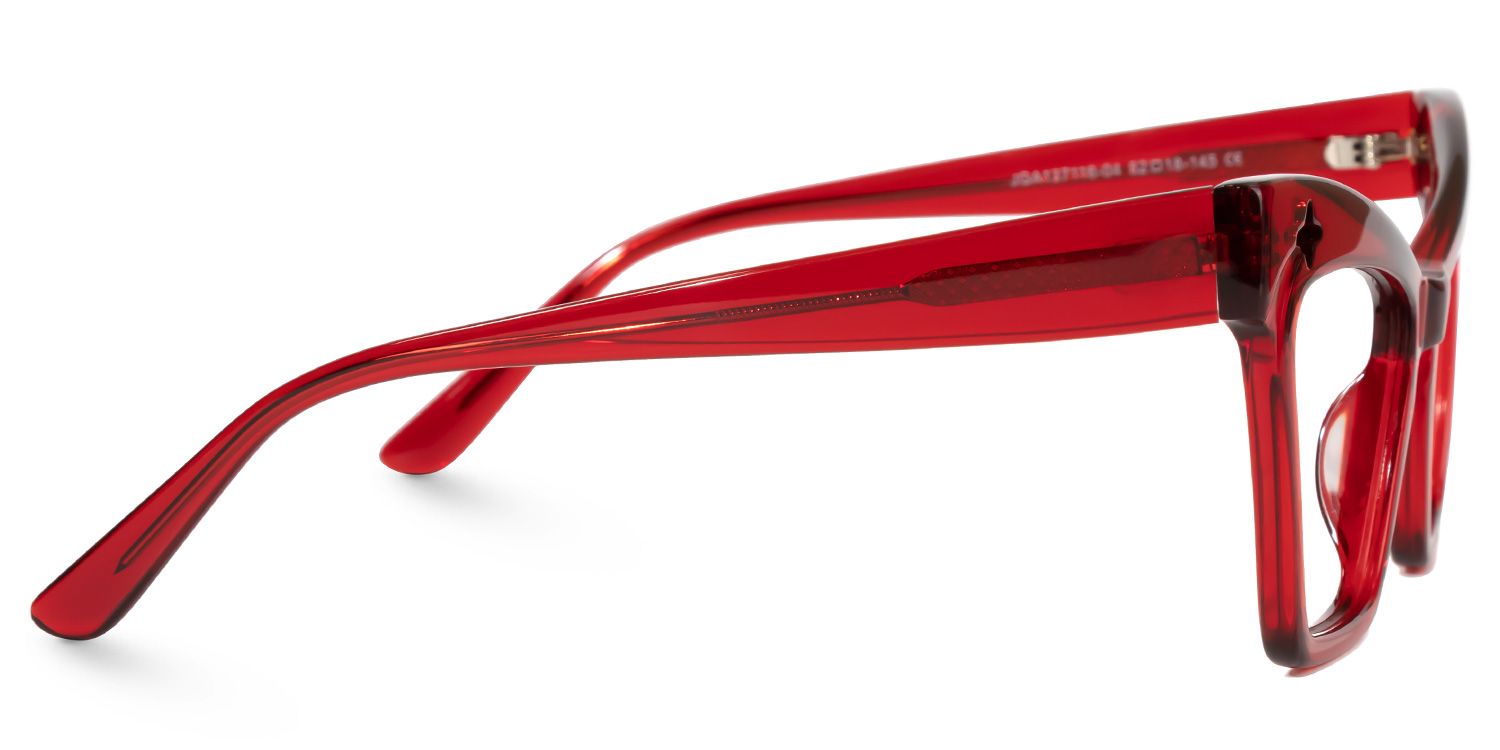 Sheena Cateye Red Glasses2