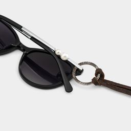 Adjustable Eyeglasses Leather Strap Alloy Ring4
