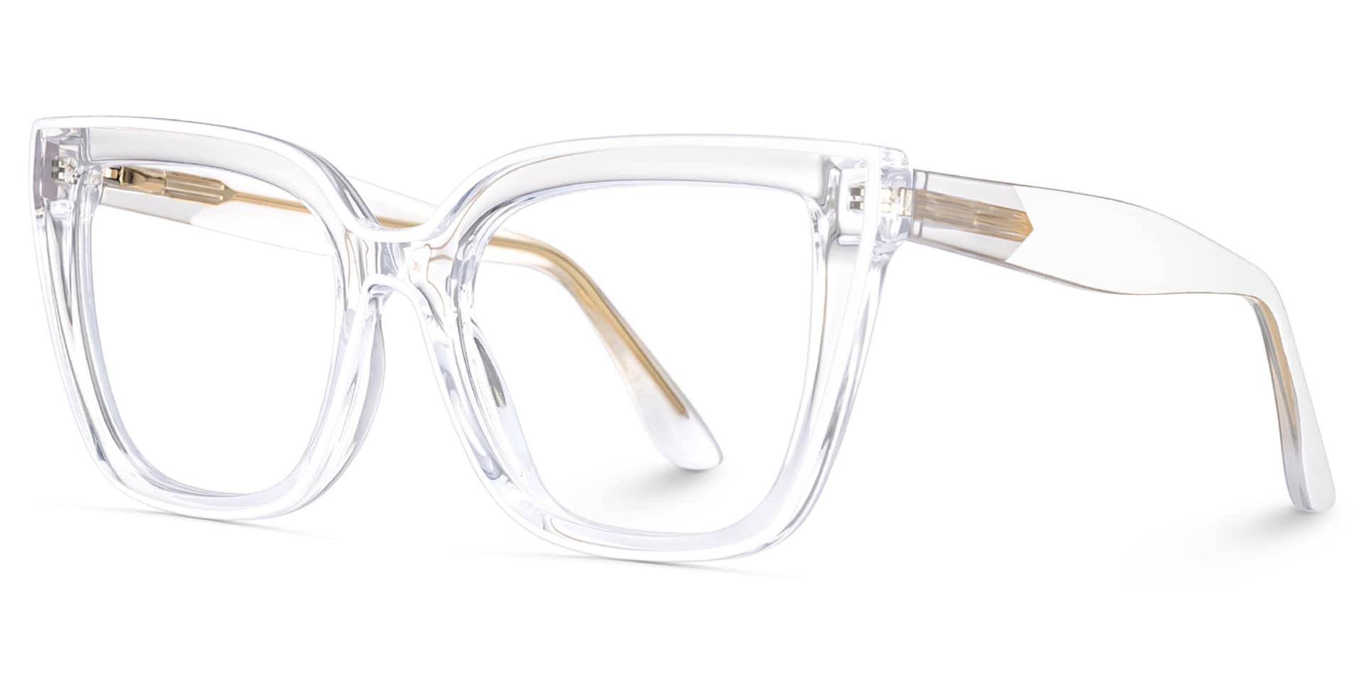 Mirta Square Crystal Eyeglasses with TR90 Frame2