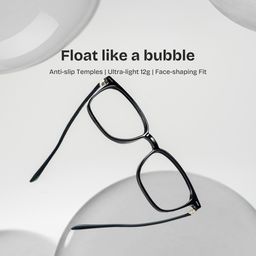 Charles Square Black Glasses0