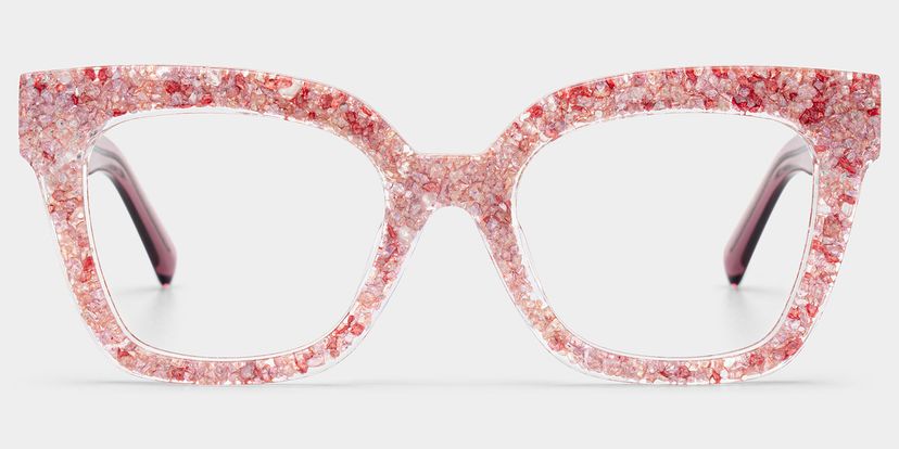 Renata Square Pink Glasses