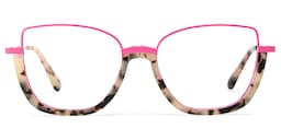 Coleman Square Pink Tortoise Glasses1