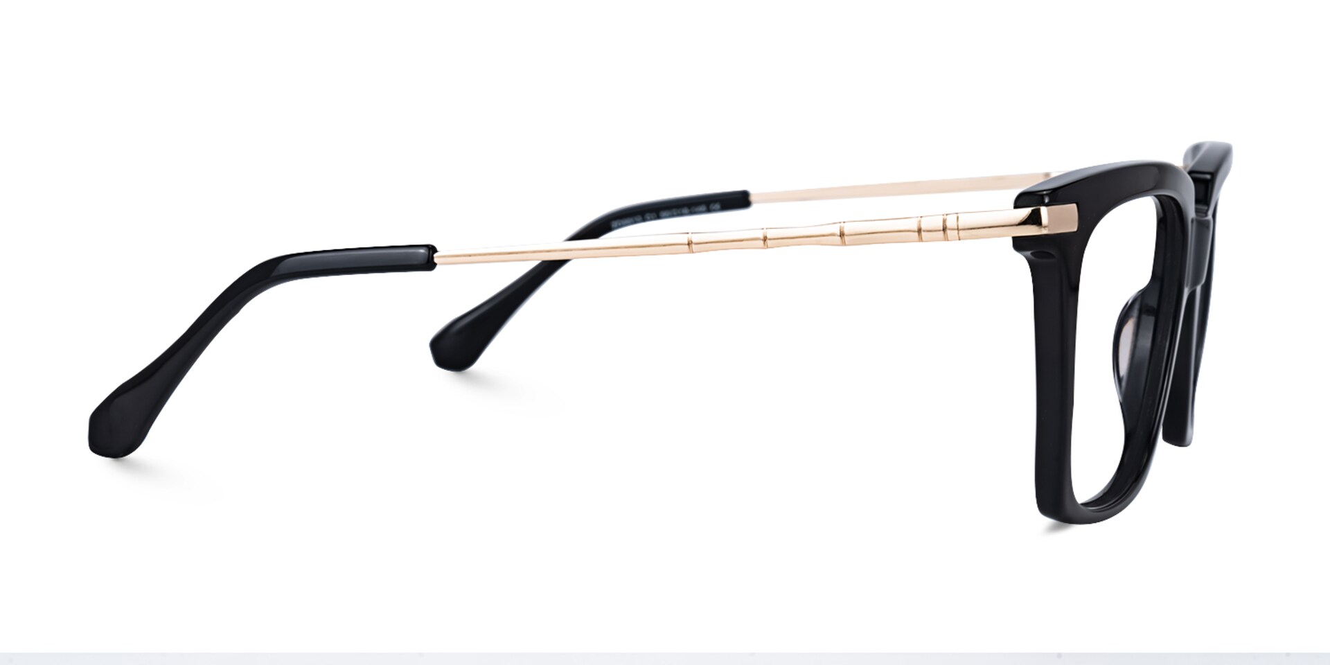 Lythle Rectangle Black Glasses2