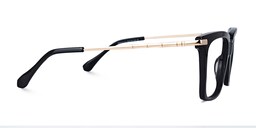 Lythle Rectangle Black Glasses2