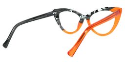 Maxine Orange Cat eye Glasses4