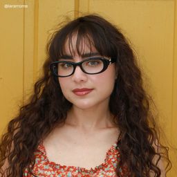 Catherine Black Oval Glasses6