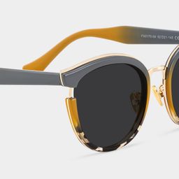Laraine Gray Cat eye Sunglasses4