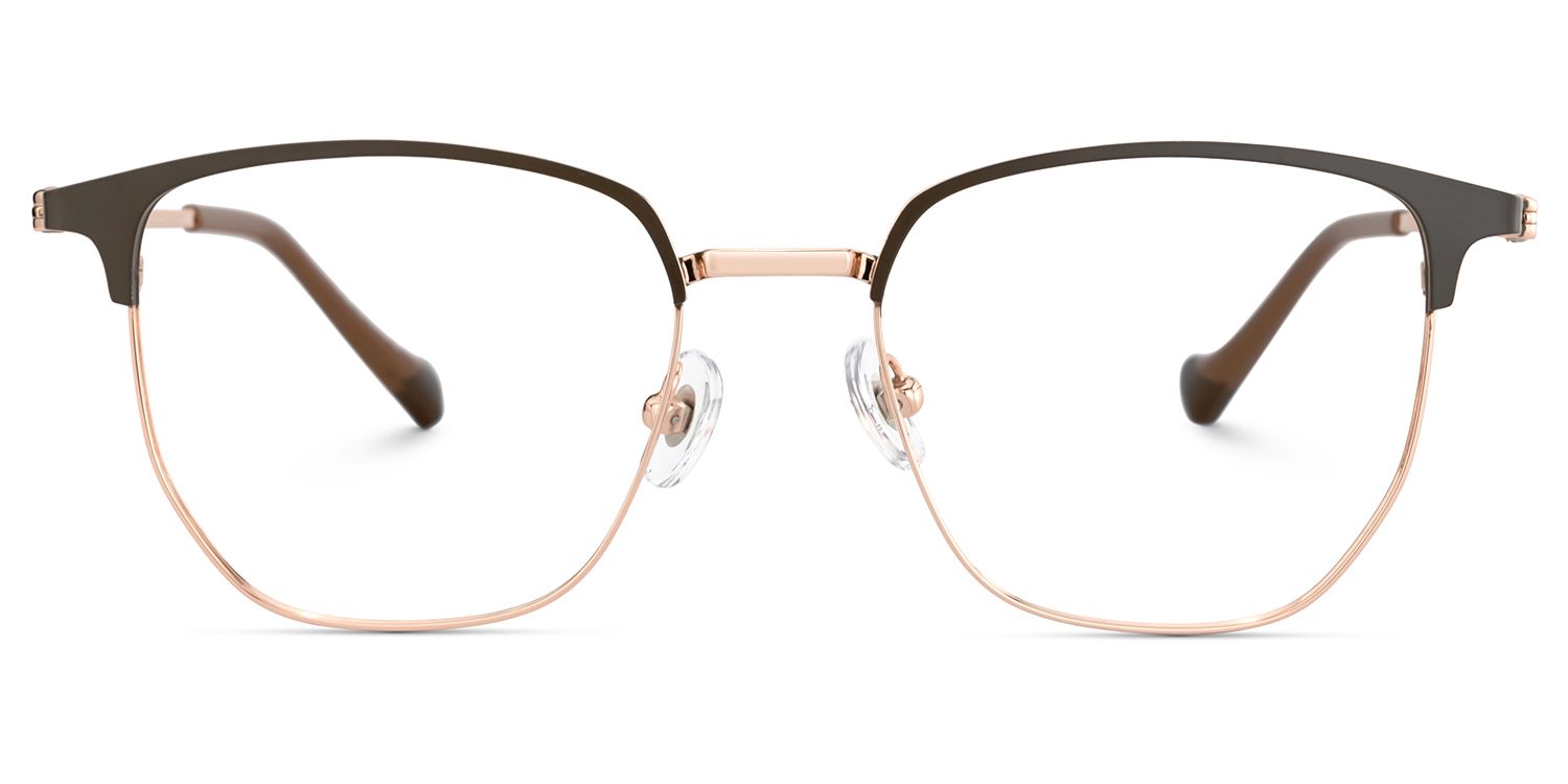 Gray Browline Glasses With High-quality Material1