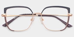 Grasso Square Two-Tone Glasses1
