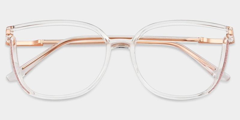 Rodz Square Crystal Frame Glasses | Zeelool Optical1
