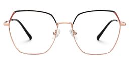 Marlon Two-Tone Geometric Glasses0