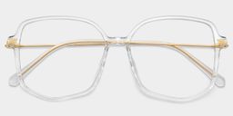 Payton Geometric Clear Glasses1