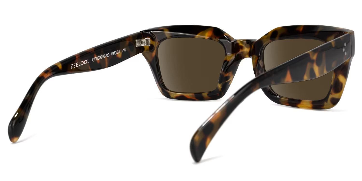 Nevaeh Square Tortoise Sunglasses | Zeelool Glasses3