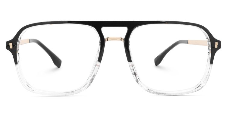 Kilworth Aviator Black-Clear Glasses