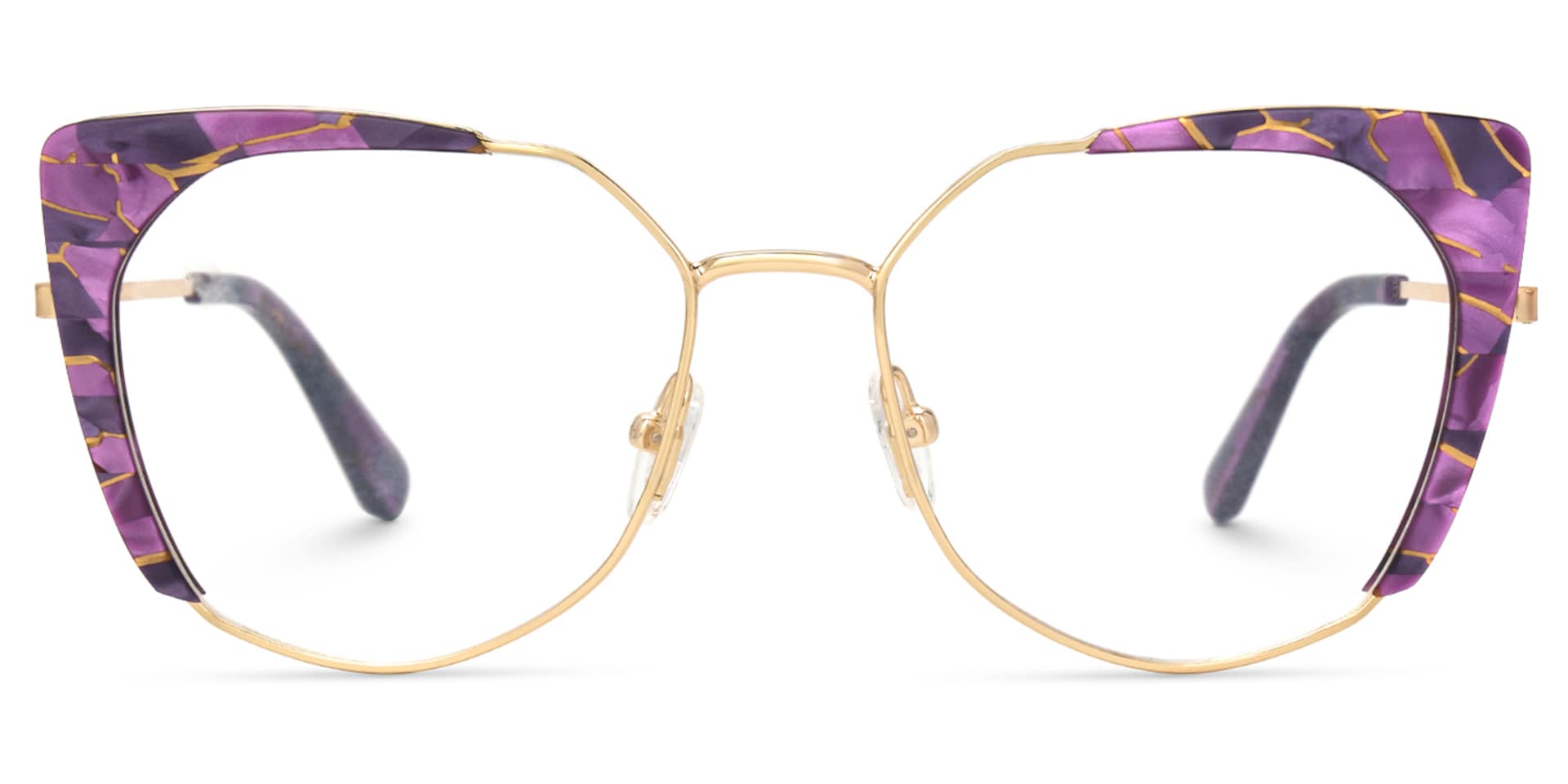 Ketty Prescription Purple Cat Eye Glasses Frames | Zeelool0