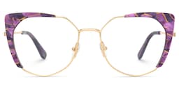Ketty Cateye Purple Glasses0