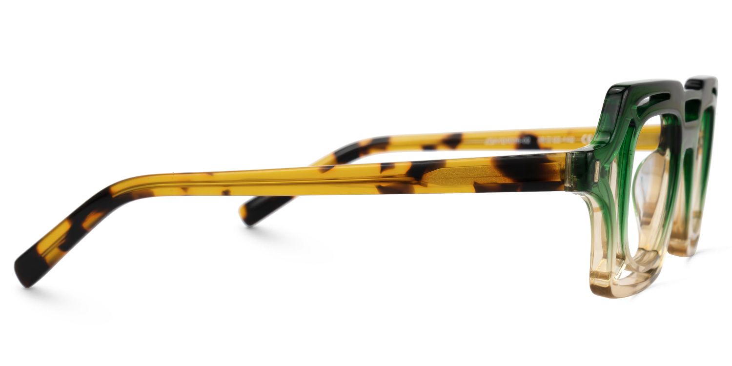 Giusy Square Green Glasses2