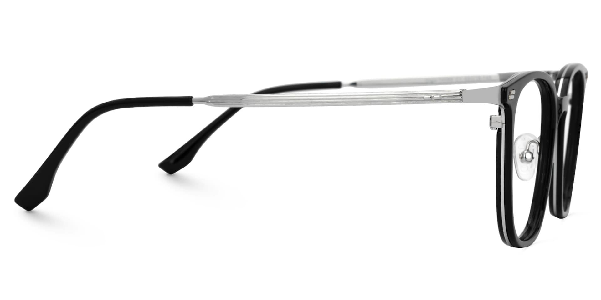 Ridgley Eyeglasses in Rectangle Black Glasses Frame2