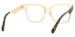Dacarine Square Black Gold Glasses5