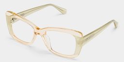 Leona Rectangle Gold Glasses3