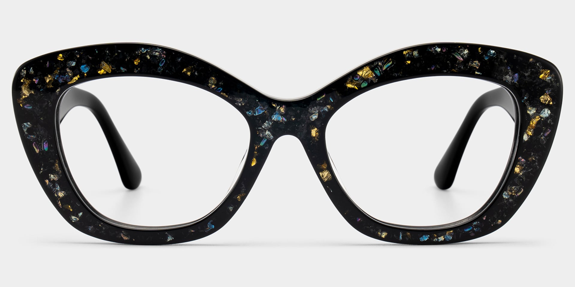 Giselle Black Cat Eye Glasses with Rhinestones | ZEELOOL2