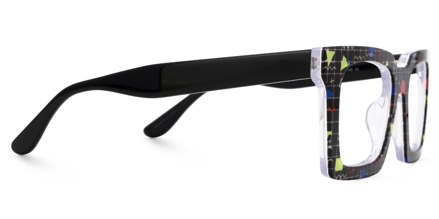 Kevin Black Square Eyeglasses and Glasses Frames2