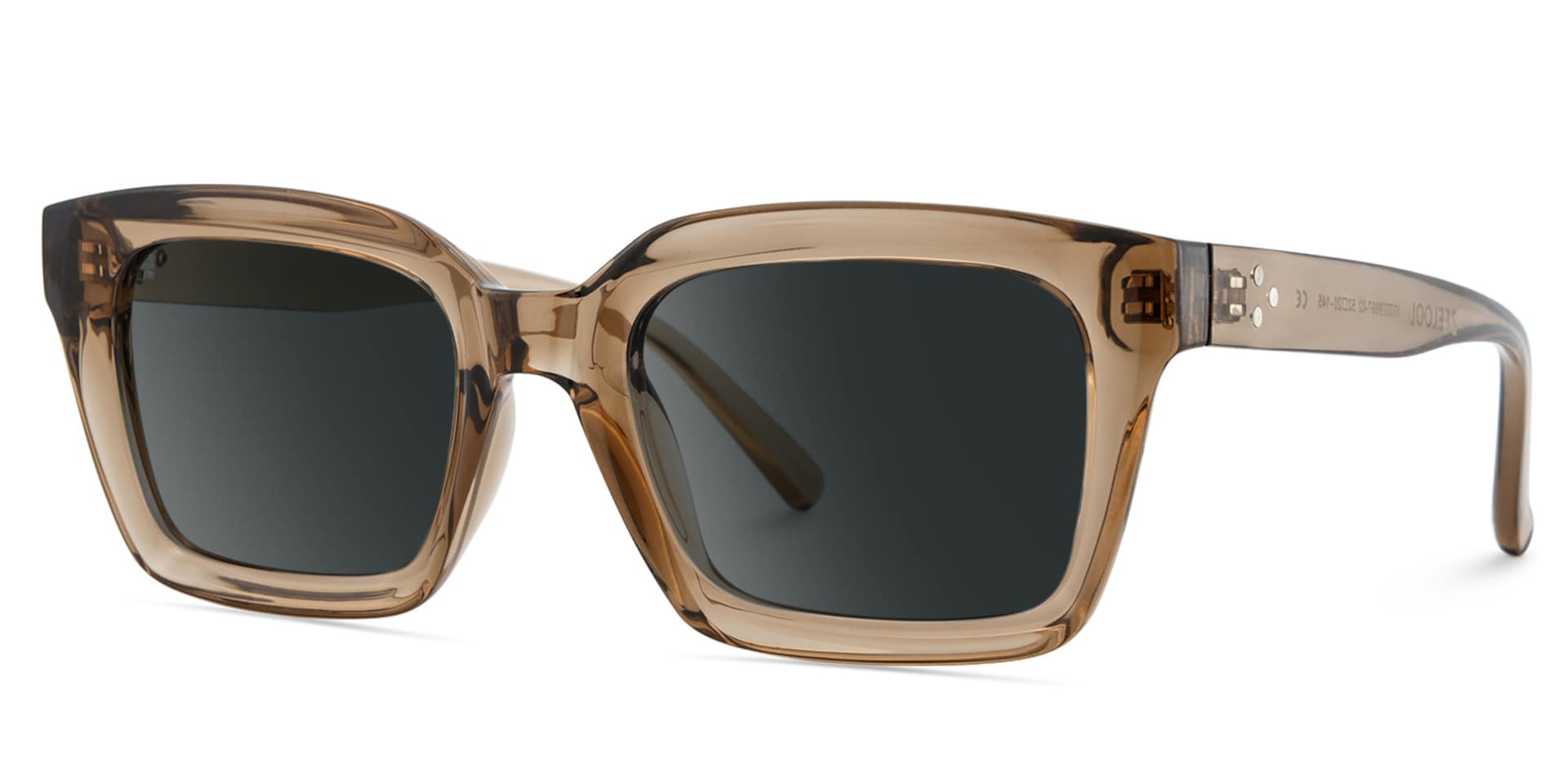 Grover Rectangle Sunglasses and Champagne Color Frames2