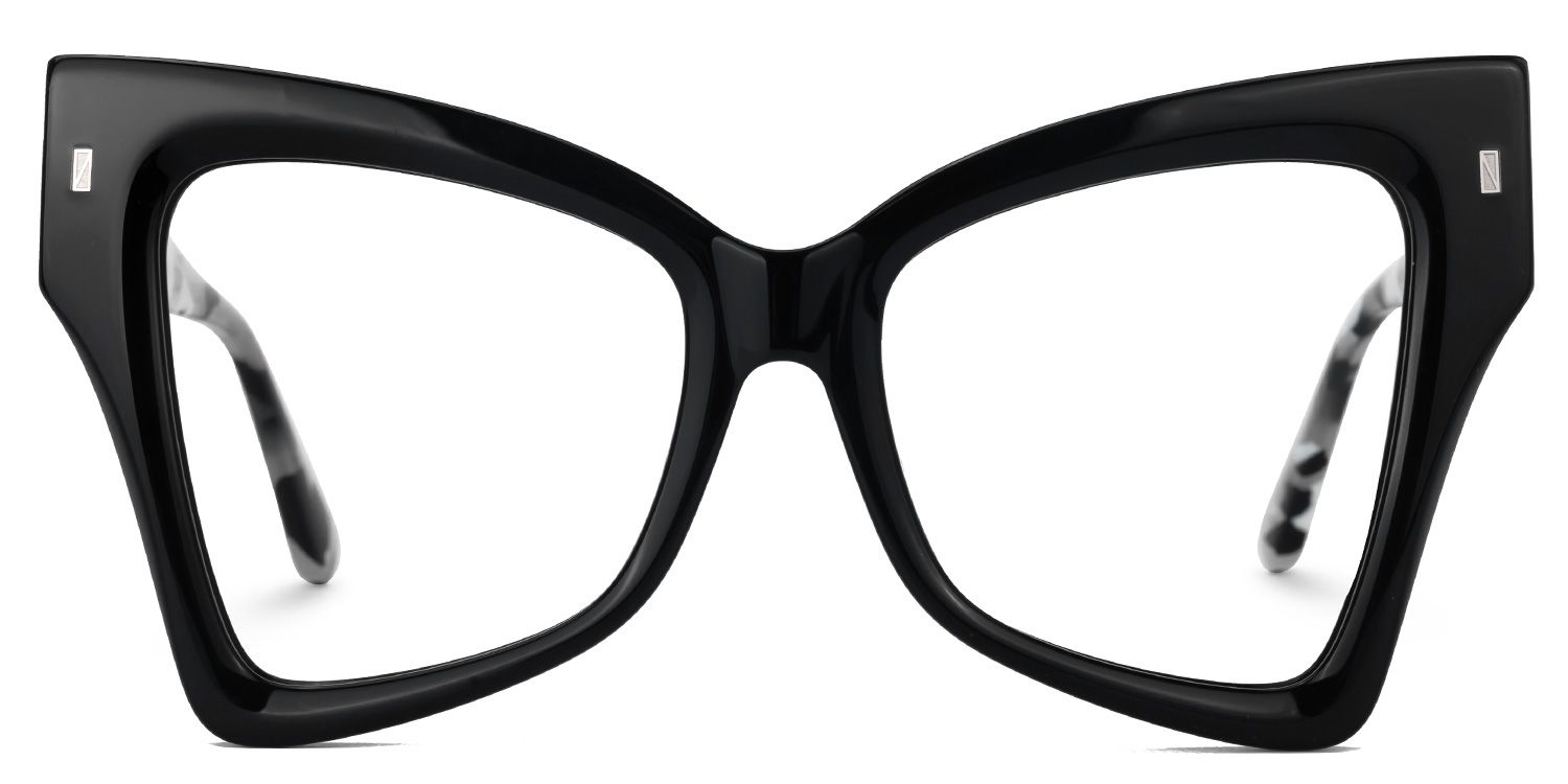 Migial Designer Eyeglasses in Butterfly Black Frame0