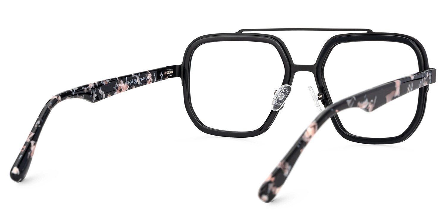 Ace Black Aviator Frame Glasses Online | Zeelool3