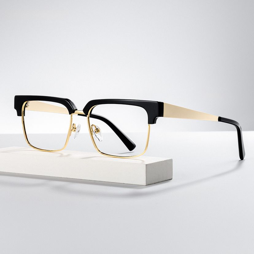 Gerena Browline Black Glasses