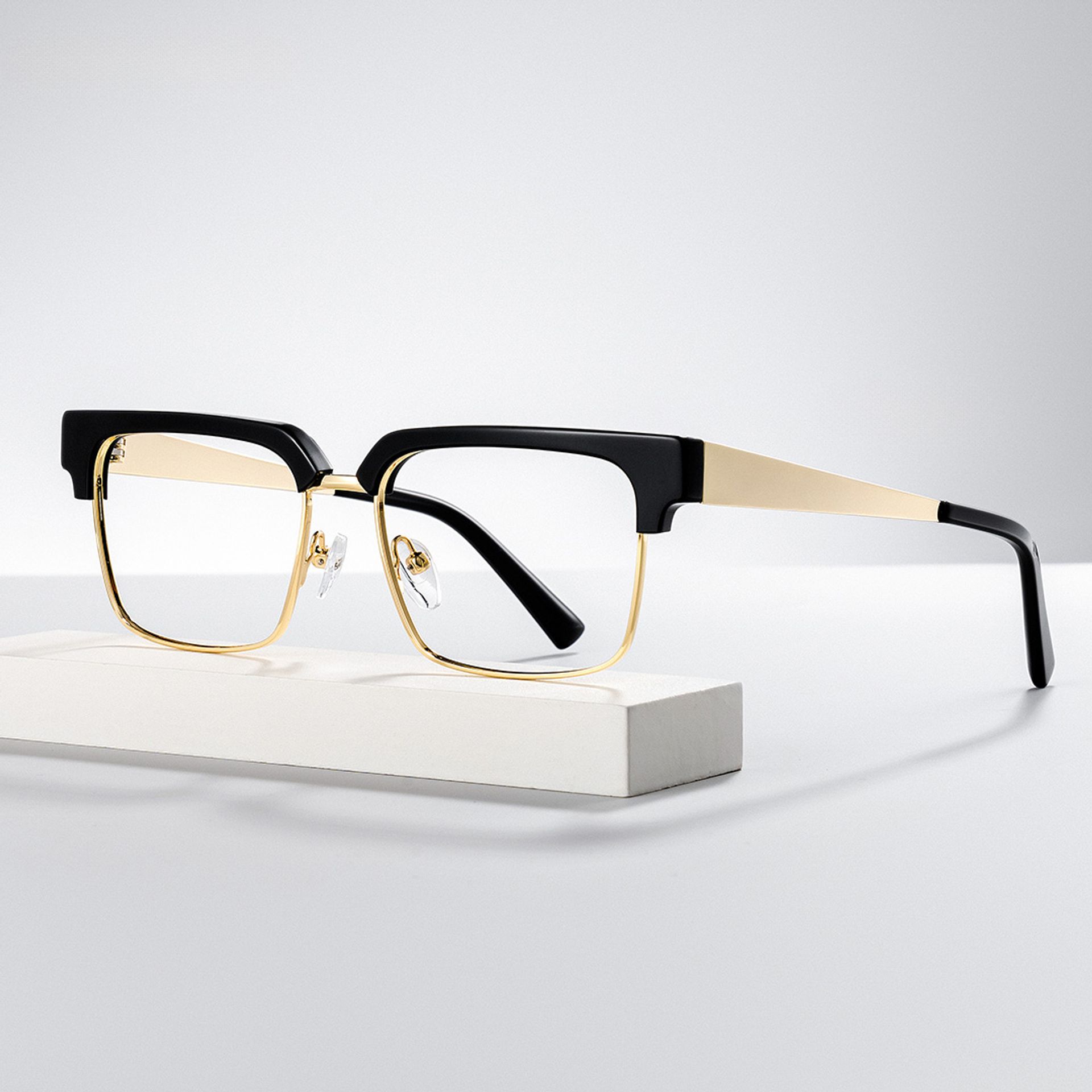 Black Browline Frame Glasses - Gerena on Sale | Zeelool0