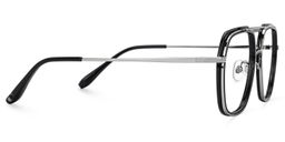 Vergie Black Aviator Glasses2