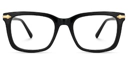 Brochelle Rectangle Black Glasses1