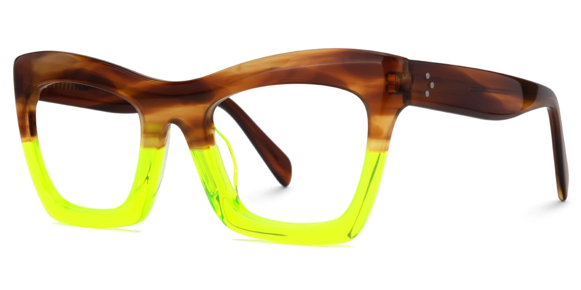 Benitez Square Green Frame Glasses | Zeelool Optical1