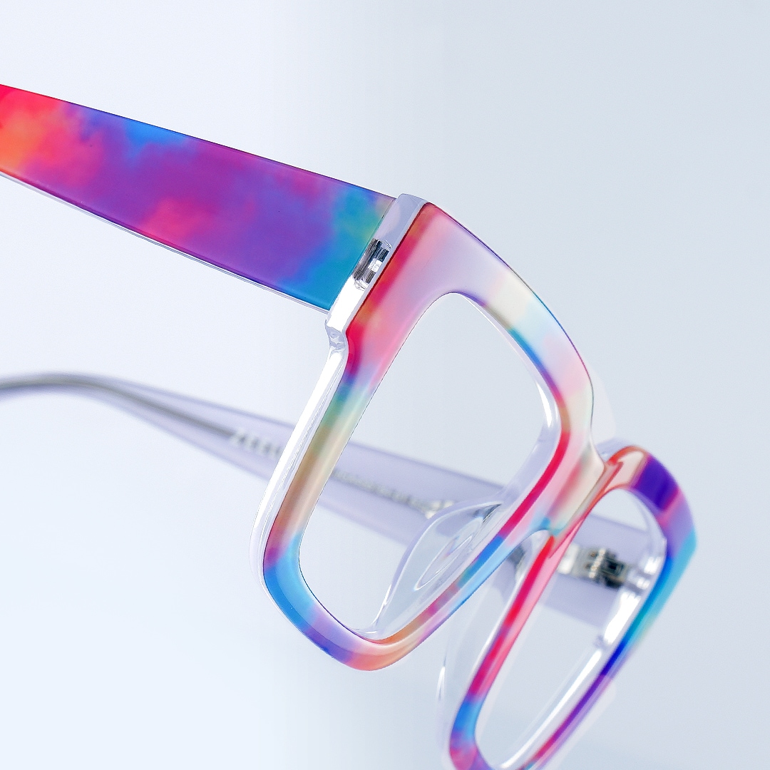 Pop Rectangle Colorful Glasses8