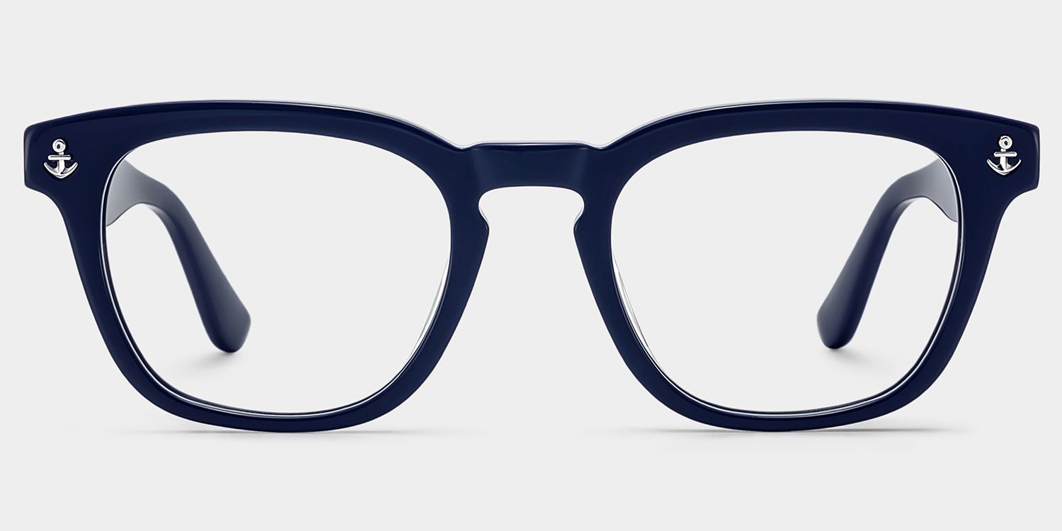 Pierce Round Blue Frames Eyeglasses for Men | ZEELOOL1
