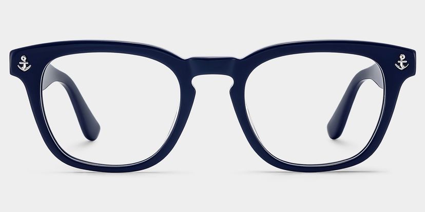Pierce Blue Round Glasses