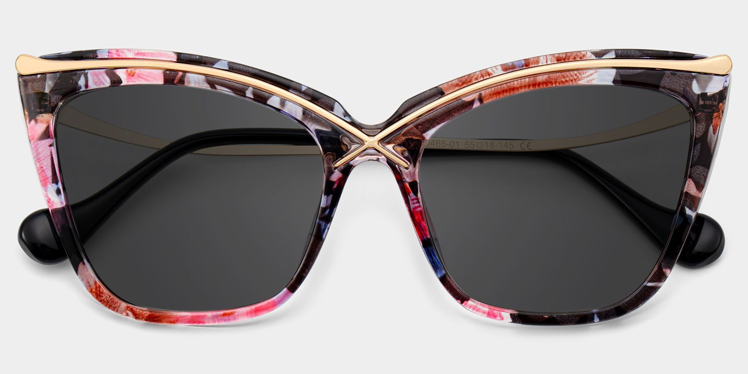Winston Butterfly Floral Sunglasses | Zeelool Optical1
