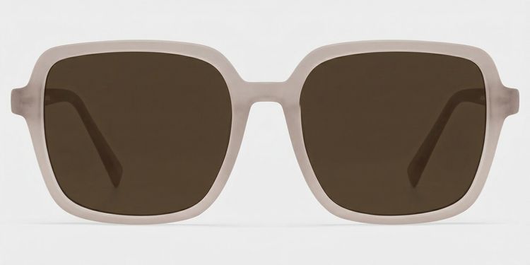 Kenneth Khaki Square Sunglasses