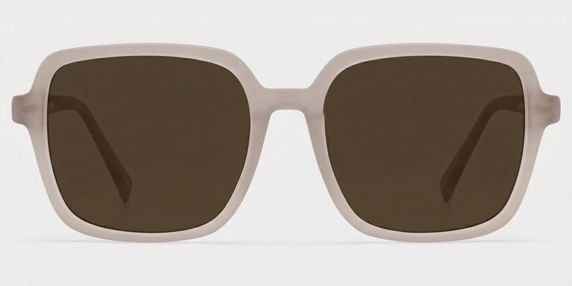 Kenneth Khaki Square Glasses