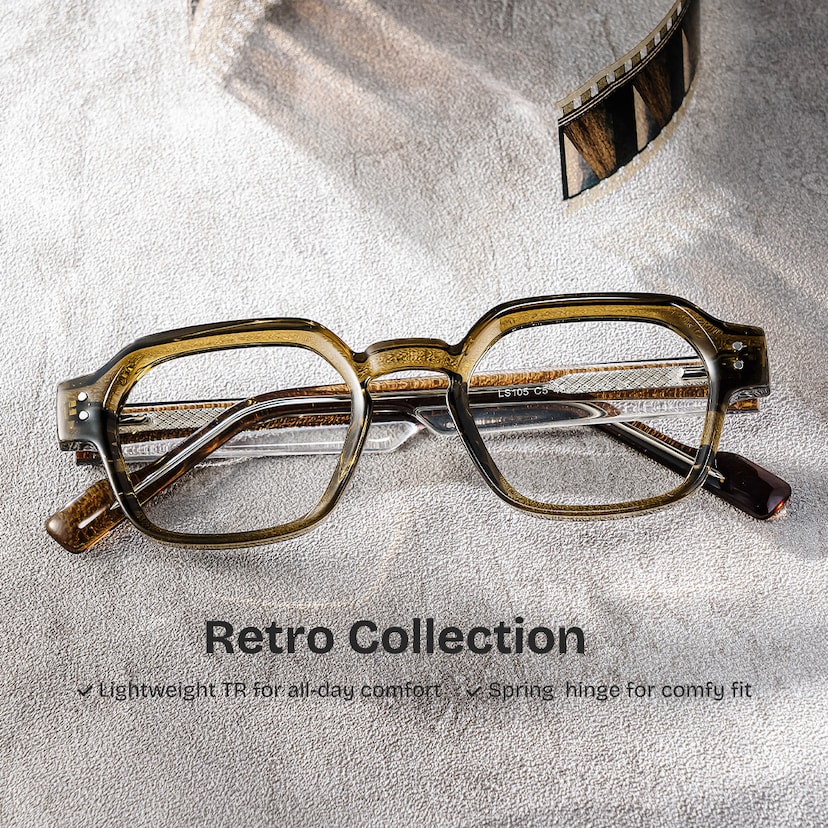 Joy Geometric Brown Glasses
